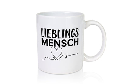 Lieblingsmensch Geschenkidee Humor Tasse