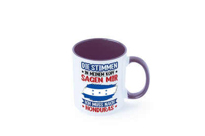 Honduras | Urlaub Stimmen in meinem Kopf Traumland Geschenkidee Humor Tasse