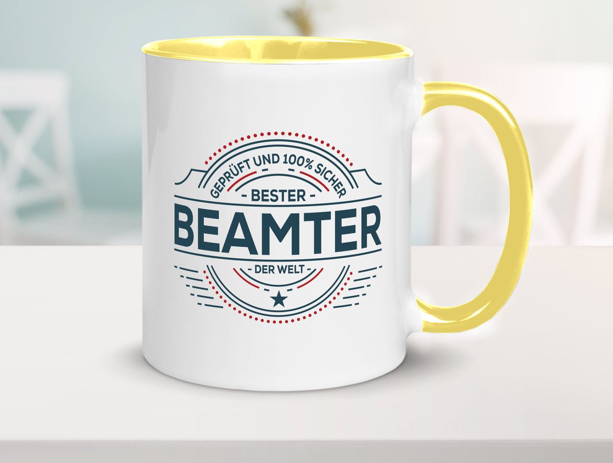 Geprüft und sicher: Beamter | Verbeamtung Dienst Humor Geschenkidee Tasse