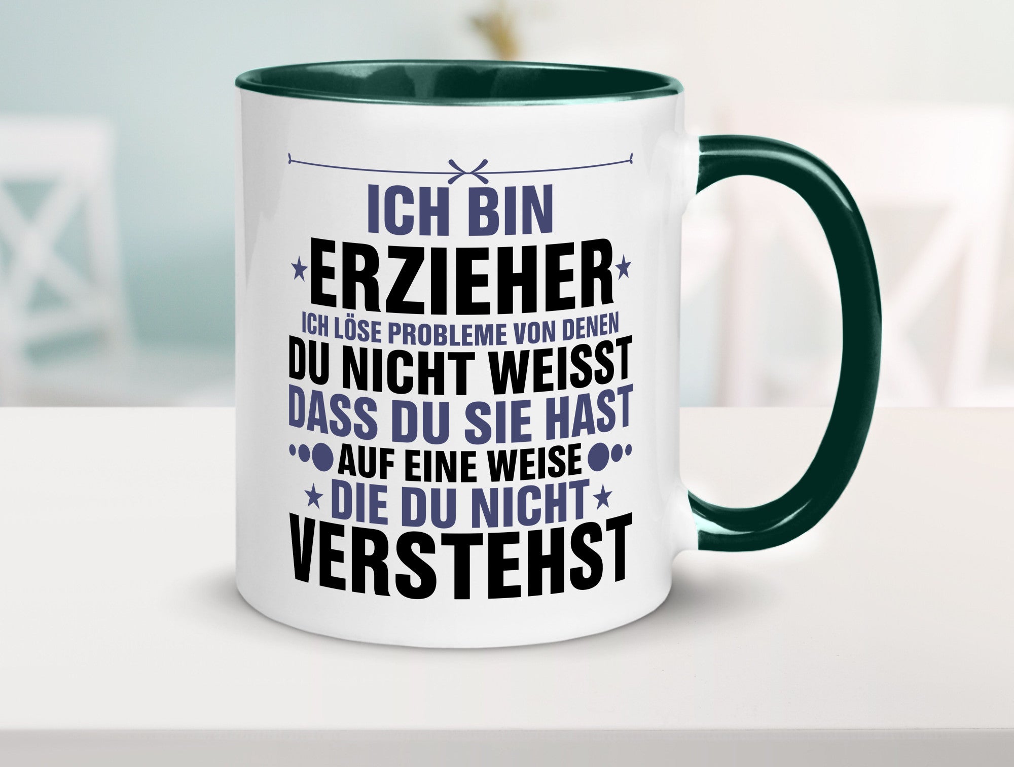 Löse Probleme: Erzieher | Pädagoge Schule v2 lustiger Spruch Geschenk Humor