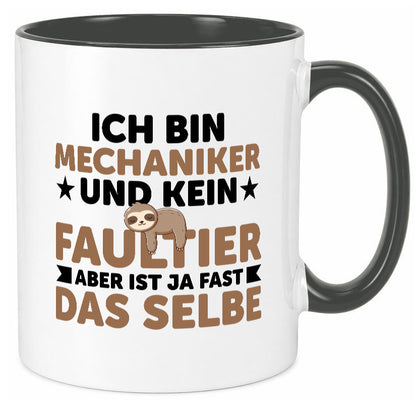 Ich bin kein Faultier: Mechaniker | KFZ Werkstatt Humor Tierliebhaber