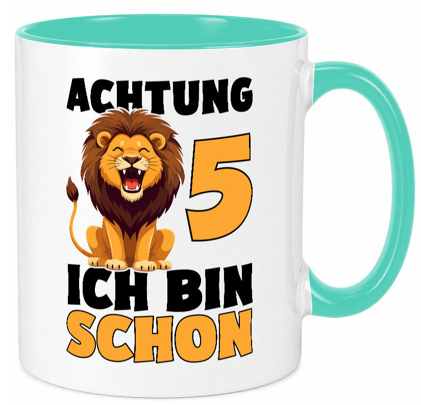 5. Geburtstag | 5 Jahre Löwe Geschenkidee Humor Tasse