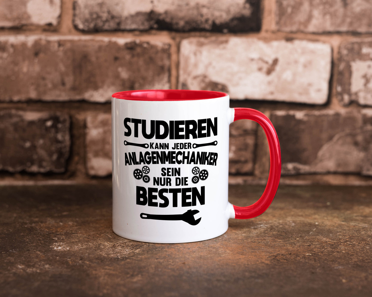 Nur die besten werden Anlagenmechaniker Humor Geschenkidee Tasse
