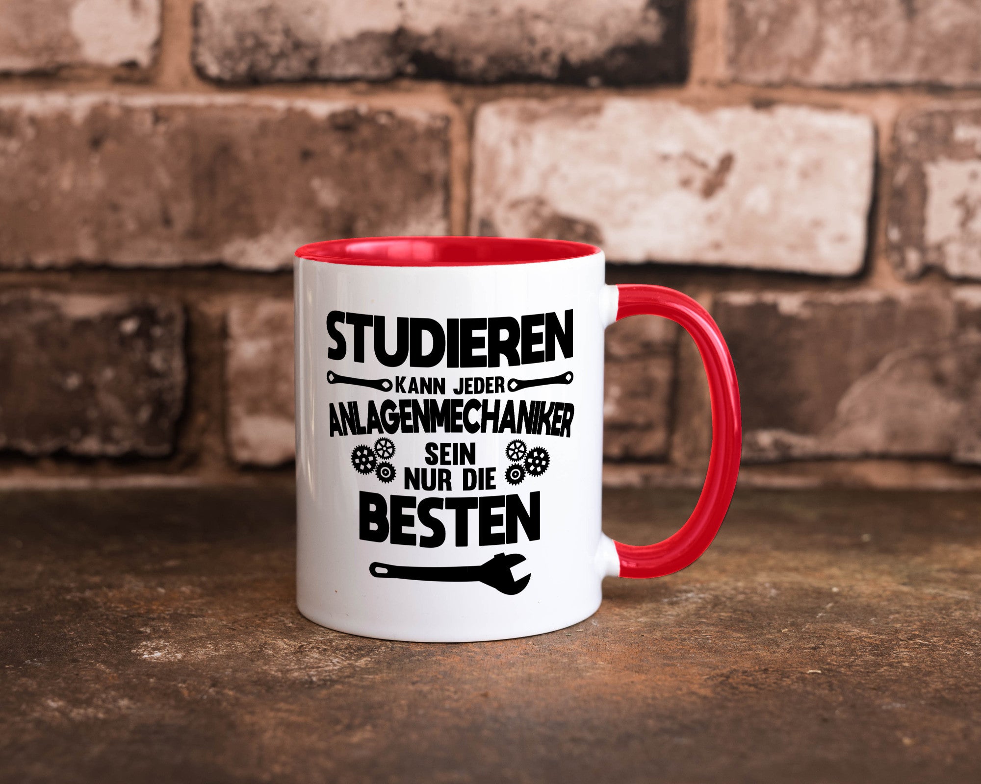 Nur die besten werden Anlagenmechaniker Humor Geschenkidee Tasse