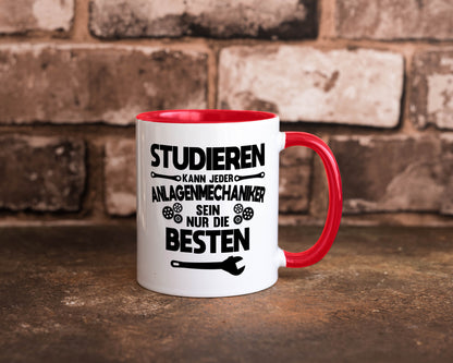 Nur die besten werden Anlagenmechaniker Humor Geschenkidee Tasse