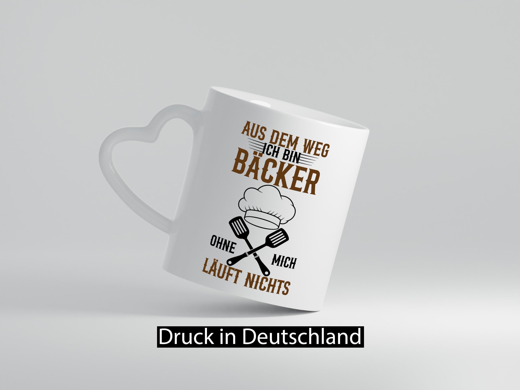 Ich bin Bäcker ohne mich läuft nichts Geschenkidee Humor Tasse