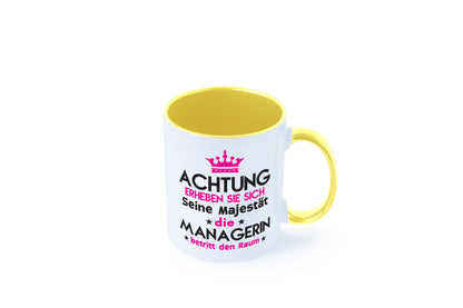 Seine Majestät Managerin | Management lustig Humor Geschenkidee Geschenk Tasse
