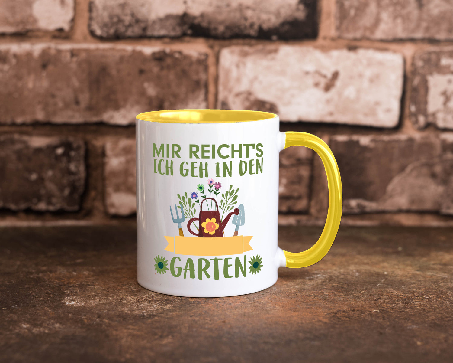 Ich geh in den Garten | Gärtner Tasse Gartenarbeit Humor Arbeit Kollegen Büro