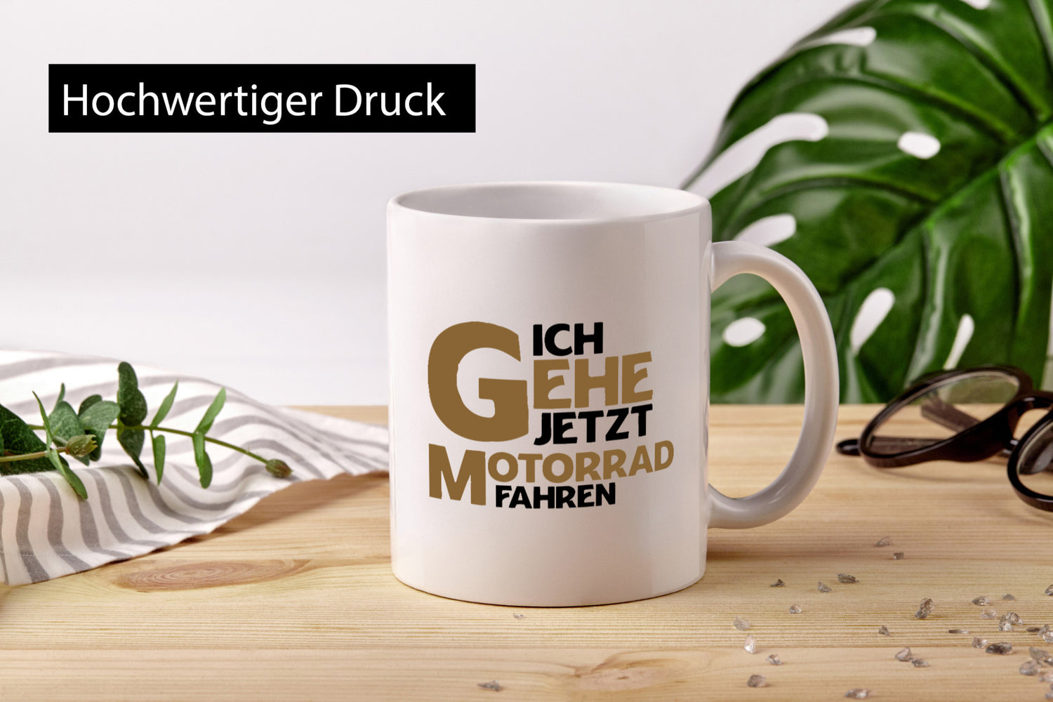 Ich gehe jetzt motorad fahren | Biker Motoradfahrer Geschenkidee Humor Tasse