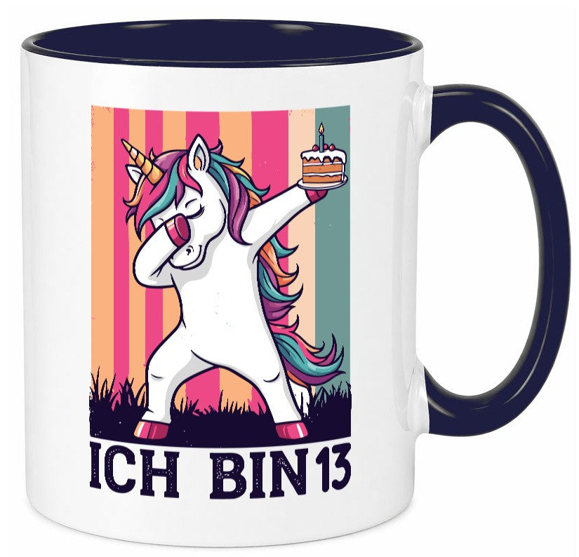 13 Geburtstag | Einhorn Damping Mädchen Geschenkidee Humor Tasse