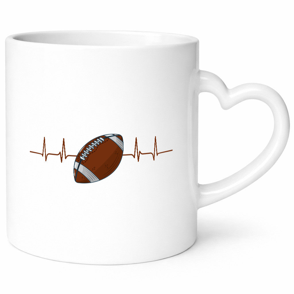 American Football Herzschlag | Footballer Superbowl Humor Geschenkidee Tasse