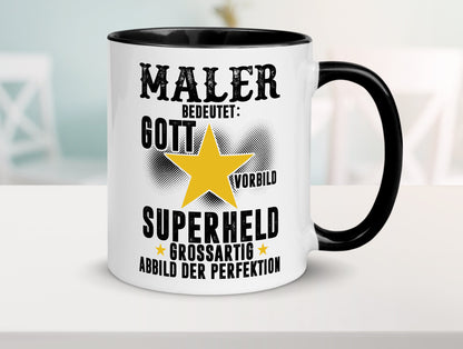 Bedeutung von Maler | Malerei Humor Geschenkidee Tasse