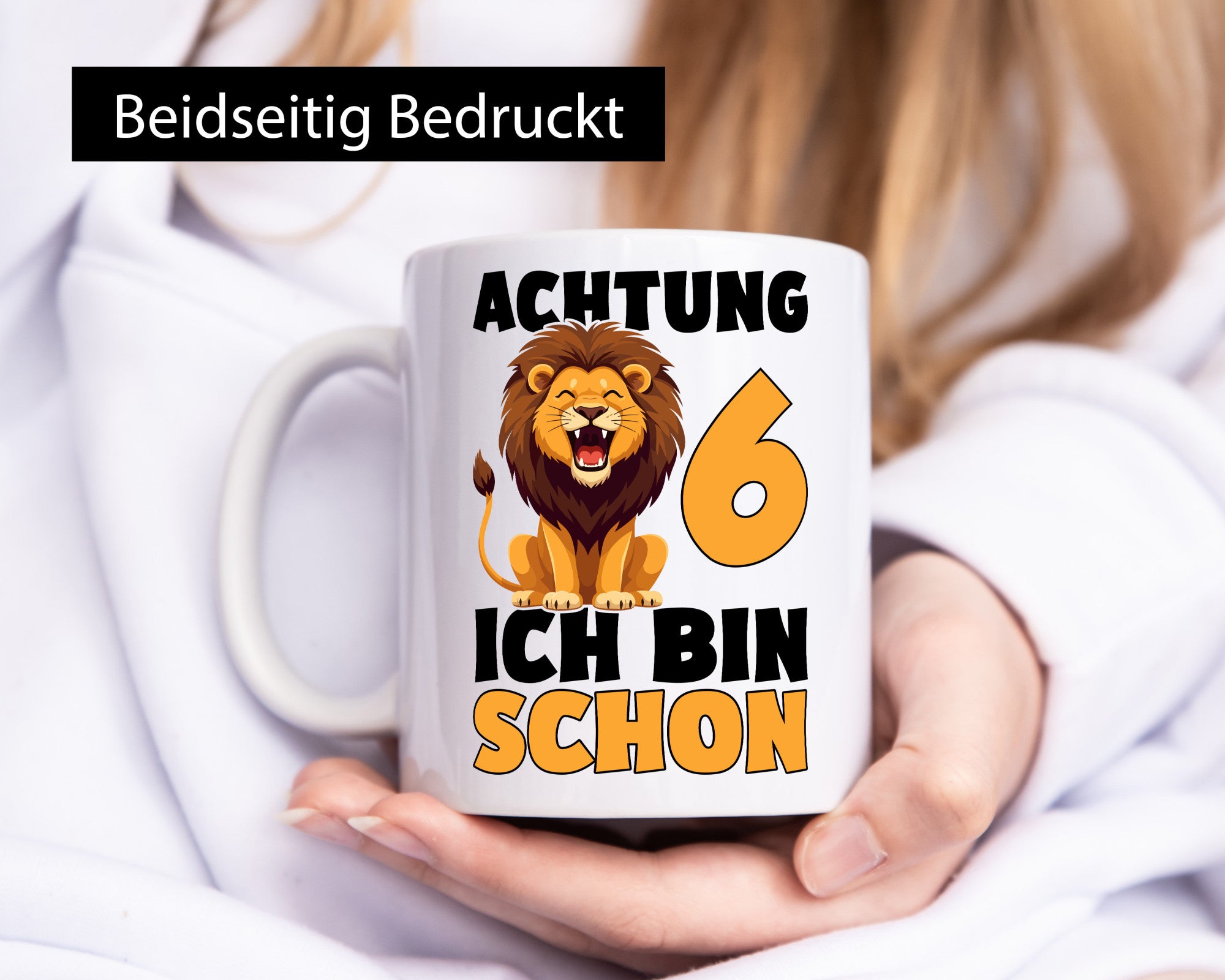 6. Geburtstag | 6 Jahre Löwe lustig Geschenkidee Geschenk Tasse