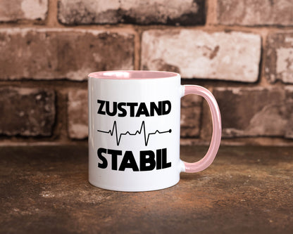 Zustand Stabil | Herzschlag Heartbeat lustiger Spruch Geschenk Humor
