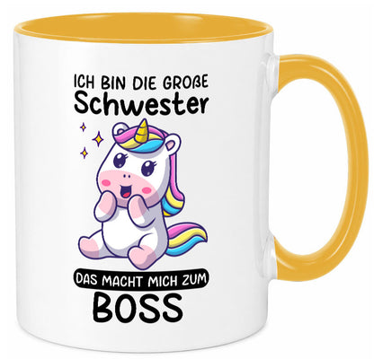 Große schwester macht mich zum Boss | Einhorn Geschwister lustiger Spruch