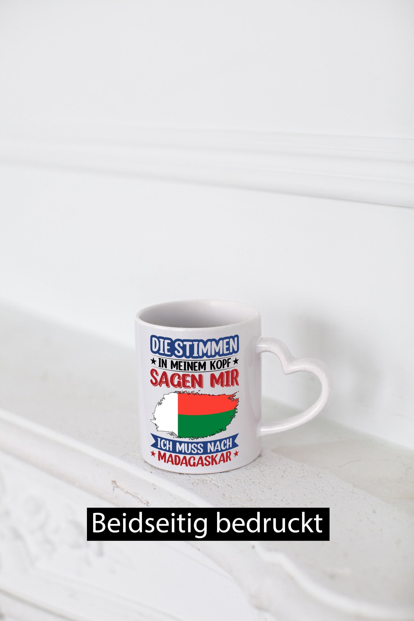 Madagaskar | Urlaub Stimmen in meinem Kopf Traumland Geschenkidee Humor Tasse