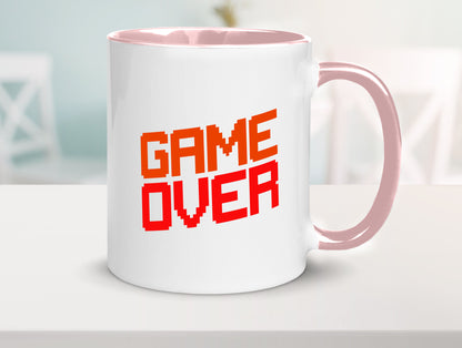 Game Over | Gamer Zocker Retro PC Nerd Pixel Geschenkidee Humor Tasse