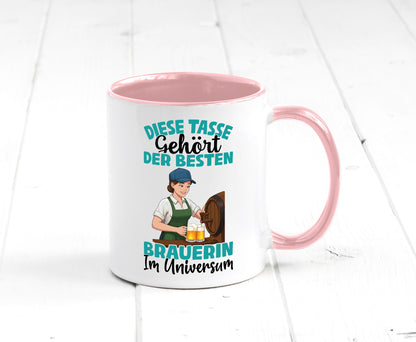 Im Universum: Brauerin | Bier Brauerei lustiger Spruch Geschenk Humor