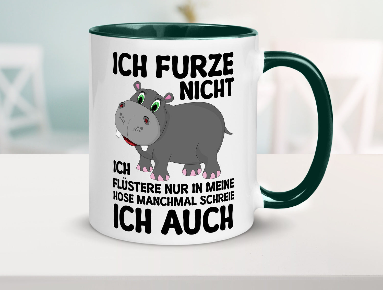 Ich furze nicht | furznilpferd v2 Humor Geschenkidee Tasse