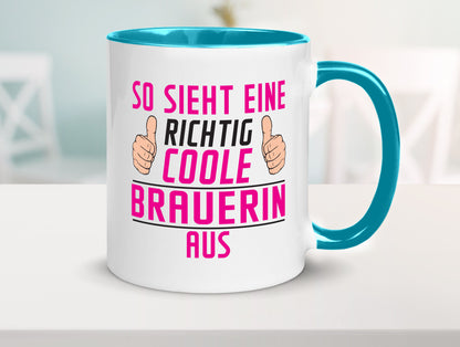 Richtig Coole Brauerin | Bier Brauerei Geschenk Humor Geschenkidee lustiger
