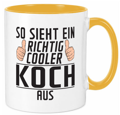 Richtig Cooler Koch | Chefkoch Humor Arbeit Kollegen Büro Geschenkidee Tasse