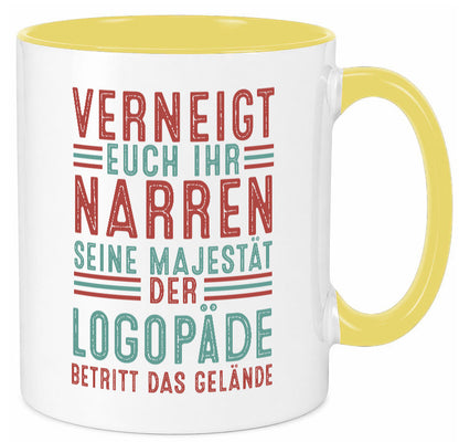 Verneigt euch: Logopäde | Sprachtherapie Geschenkidee Humor Tasse