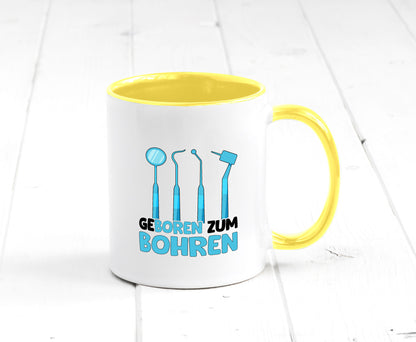Geboren zum Bohren | Zahnarzthelferin Zahnarzt lustiger Spruch Geschenk Humor