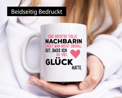 Tolle Nachbarin | Freundschaft gute Nachbarschaft Humor Geschenkidee Tasse
