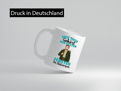 Im Universum: Förster | Forst Arbeit Geschenkidee Kollegen Büro Humor Tasse