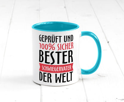 Bester Schwiegervater Geschenk Familie Geschenkidee lustiger Spruch Tasse