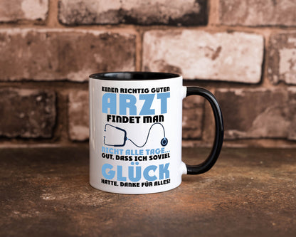 Richtig guter Arzt | Dankeschön Doktor Stethoskop Humor Geschenkidee Tasse