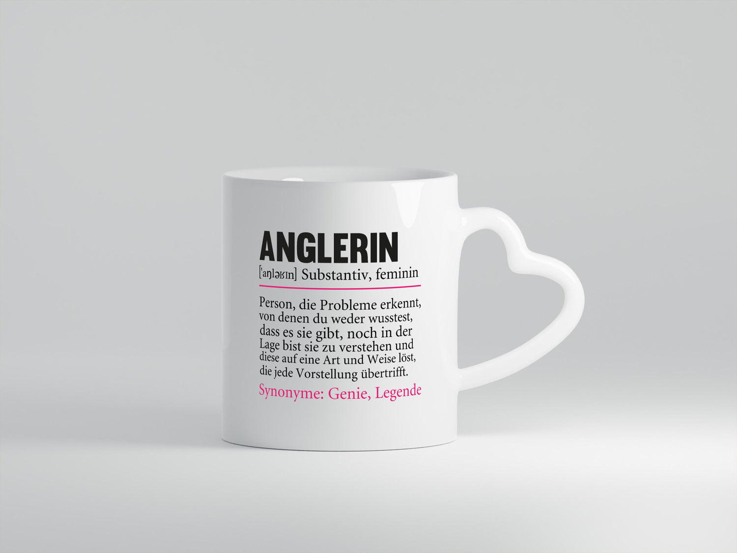 Anglerin | Spruch Angeln Fischerin Beruf Humor Arbeit Kollegen Büro