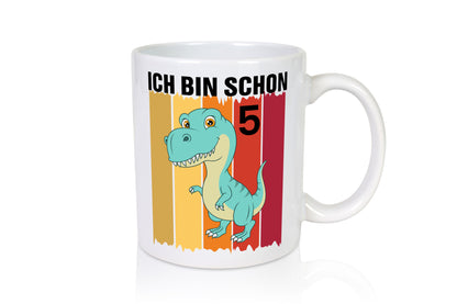 5. Geburtstag | 5 Jahre Dinosaurier Geschenk Geschenkidee lustiger Spruch Tasse