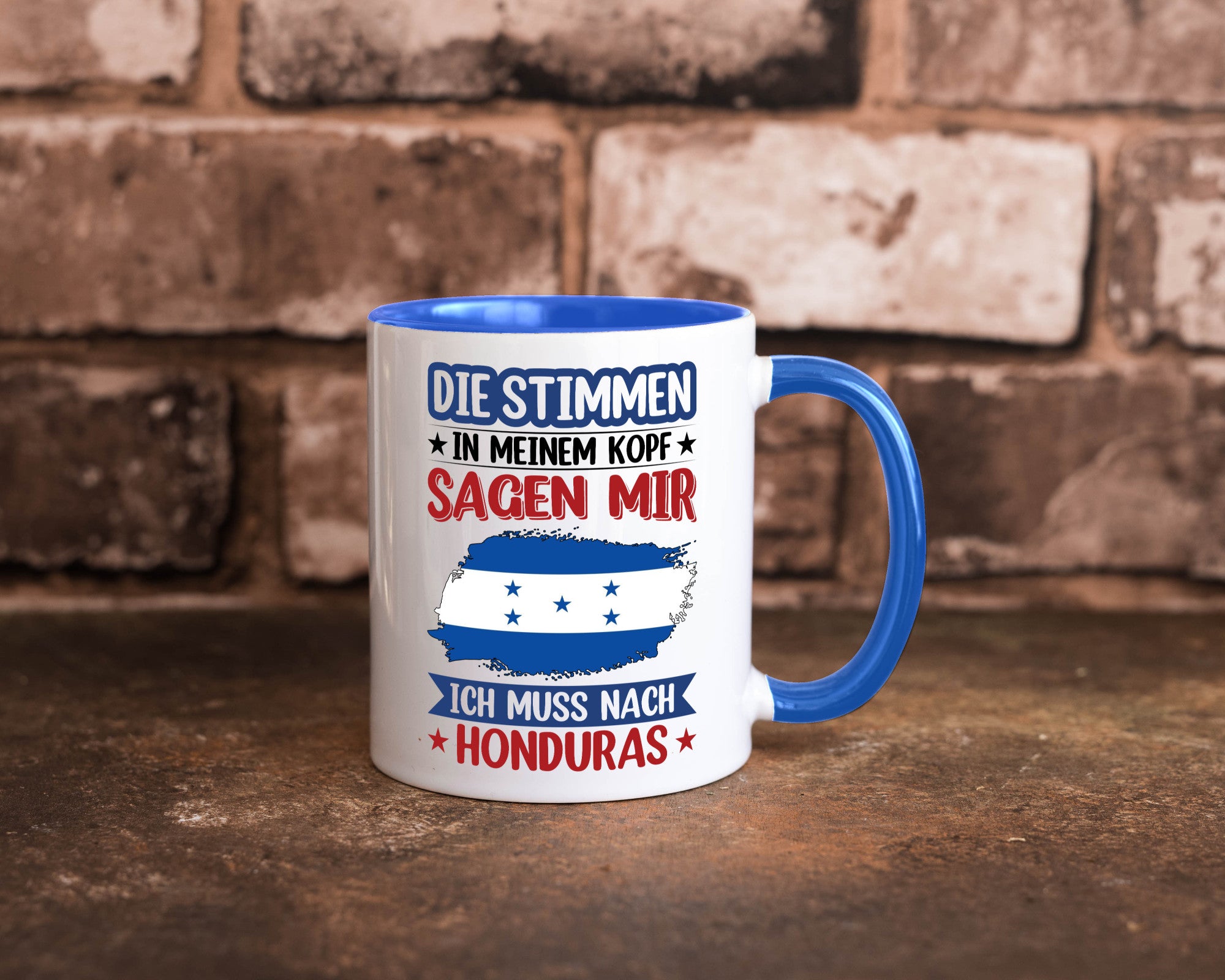 Honduras | Urlaub Stimmen in meinem Kopf Traumland Geschenkidee Humor Tasse