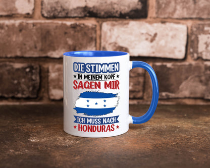 Honduras | Urlaub Stimmen in meinem Kopf Traumland Geschenkidee Humor Tasse