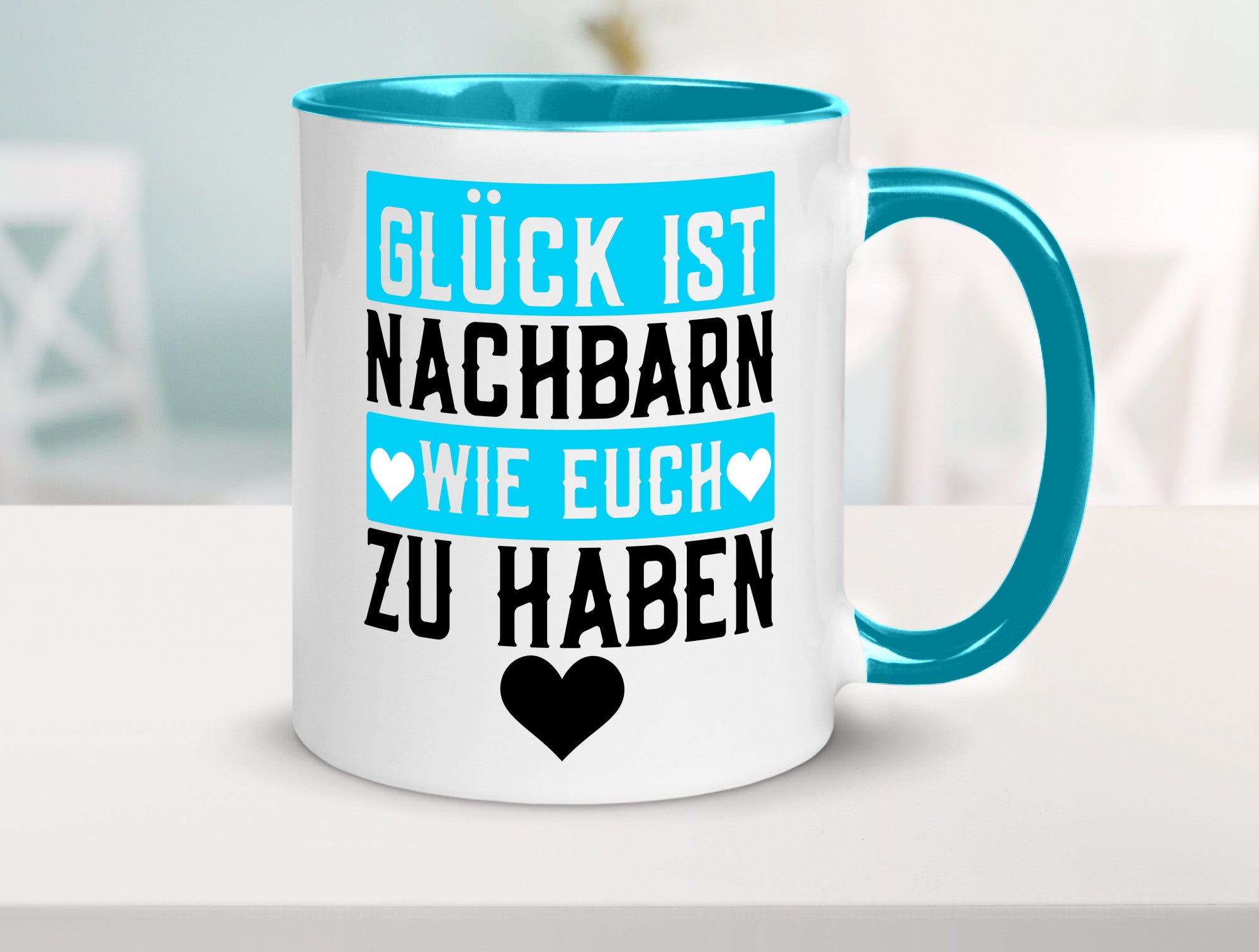 Nachbarn wie euch | Dankbarkeit Glück Nachbarschaft Geschenkidee Humor Tasse