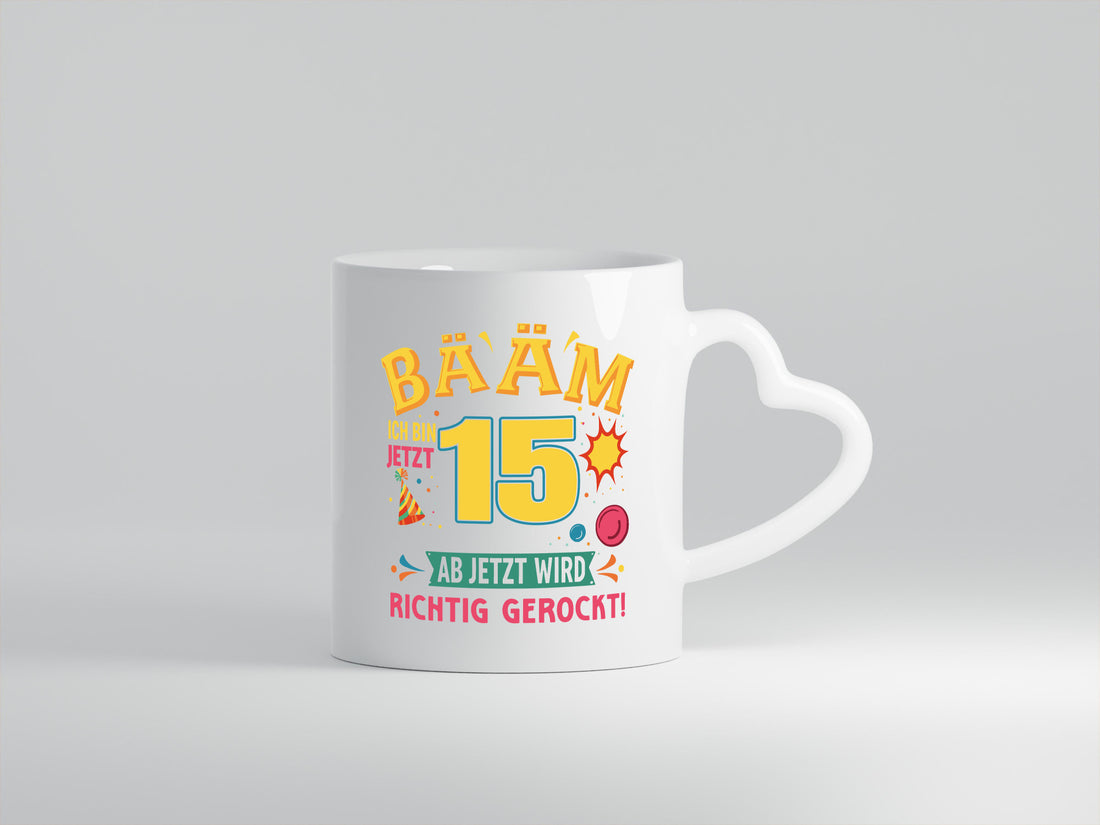 15. Geburtstag | 15 Jahre ab jetzt wird richtig gerockt Humor Geschenkidee Tasse