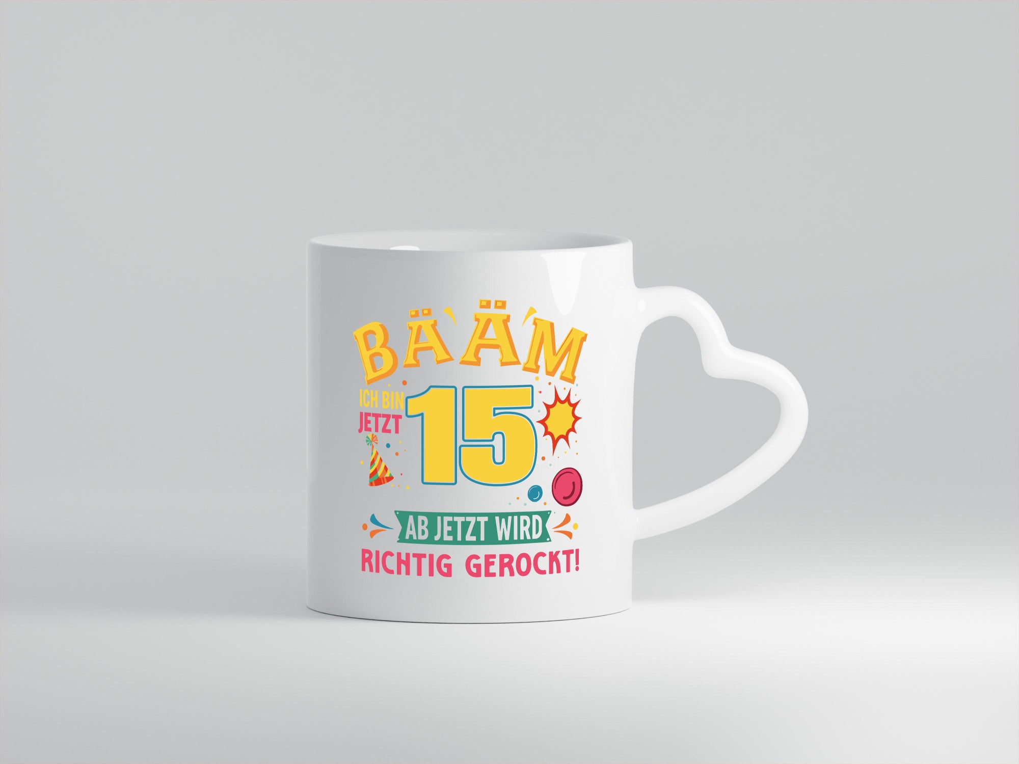 15. Geburtstag | 15 Jahre ab jetzt wird richtig gerockt Humor Geschenkidee Tasse