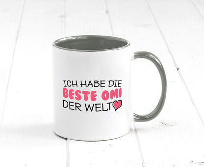 Beste Omi der Welt | Oma Tasse Geburtstag Muttertag lustig Familie Geschenkidee