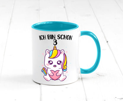 3. Geburtstag | Ich bin schon 3 Jahre Einhorn Mädchen lustig Geschenkidee