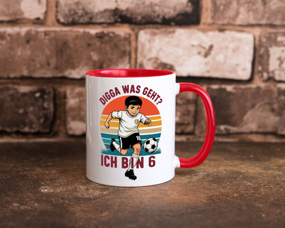 6 Geburtstag | Jahre Digga was geht ab Fußball lustiger Spruch Geschenk