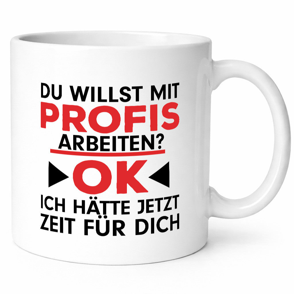 Profi Arbeiter | Arbeit Tasse mit Profis Beruf Geschenk Kollegen Büro lustiger