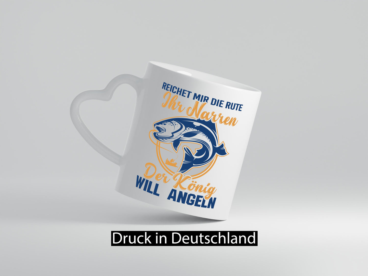 Reicht mir die Rute ihr Narren | König will Angeln Fische Humor Geschenkidee
