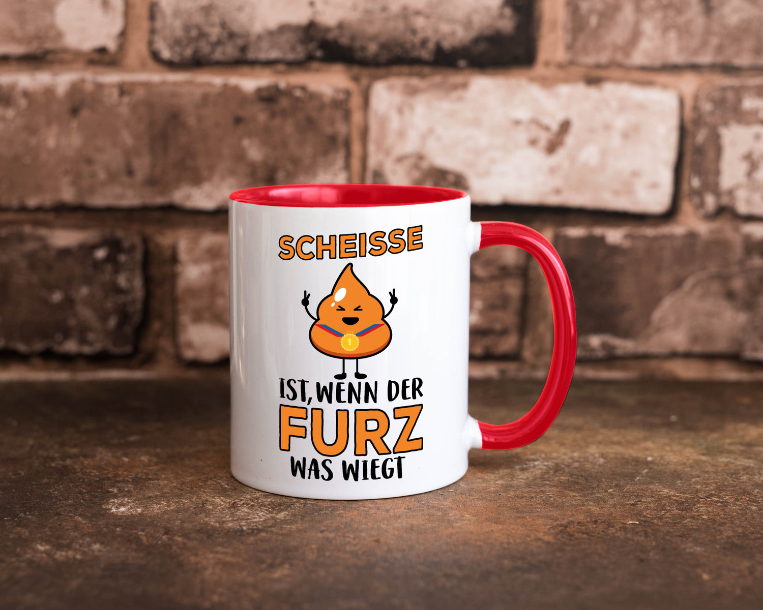 Scheisse ist lustiger Spruch Geschenk Humor Geschenkidee Tasse