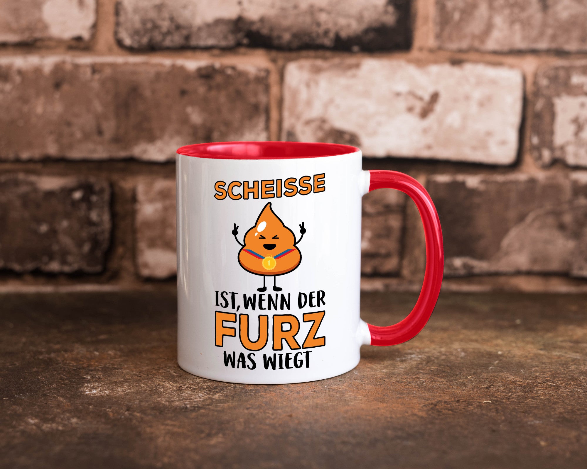 Scheisse ist lustiger Spruch Geschenk Humor Geschenkidee Tasse