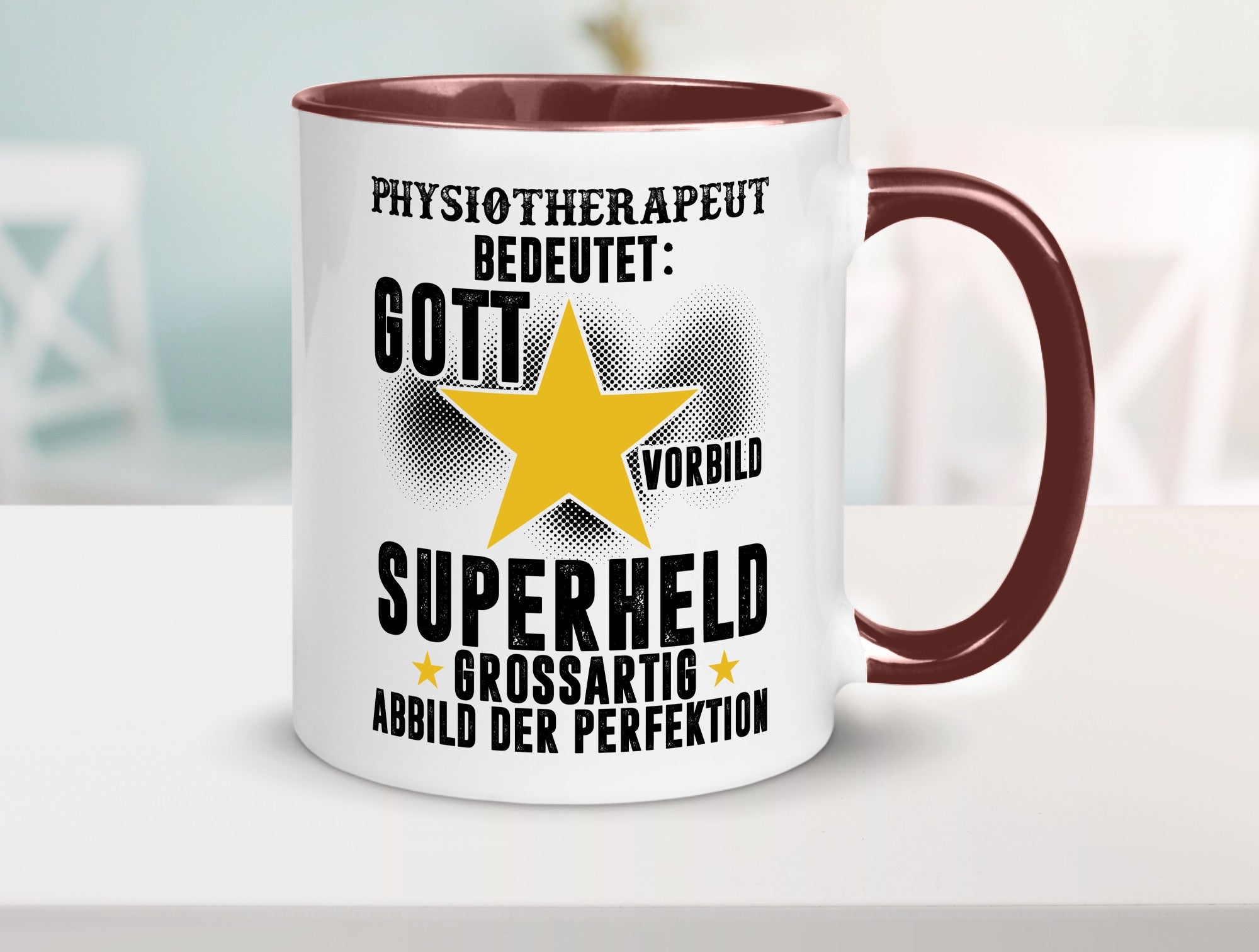 Bedeutung von Physiotherapeut lustiger Spruch Geschenk Humor Geschenkidee Tasse