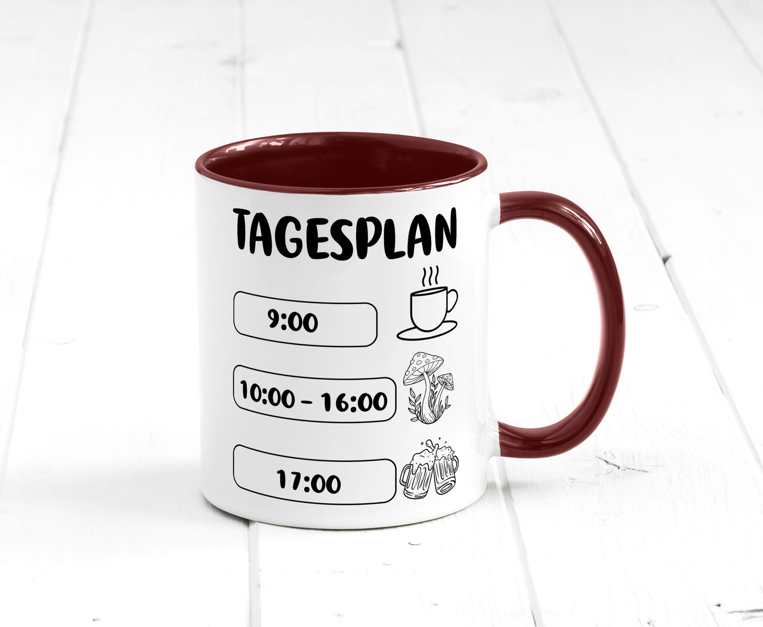 Tagesplan Pilzsammler | Pilze Wald v2 Geschenk Humor Geschenkidee lustiger