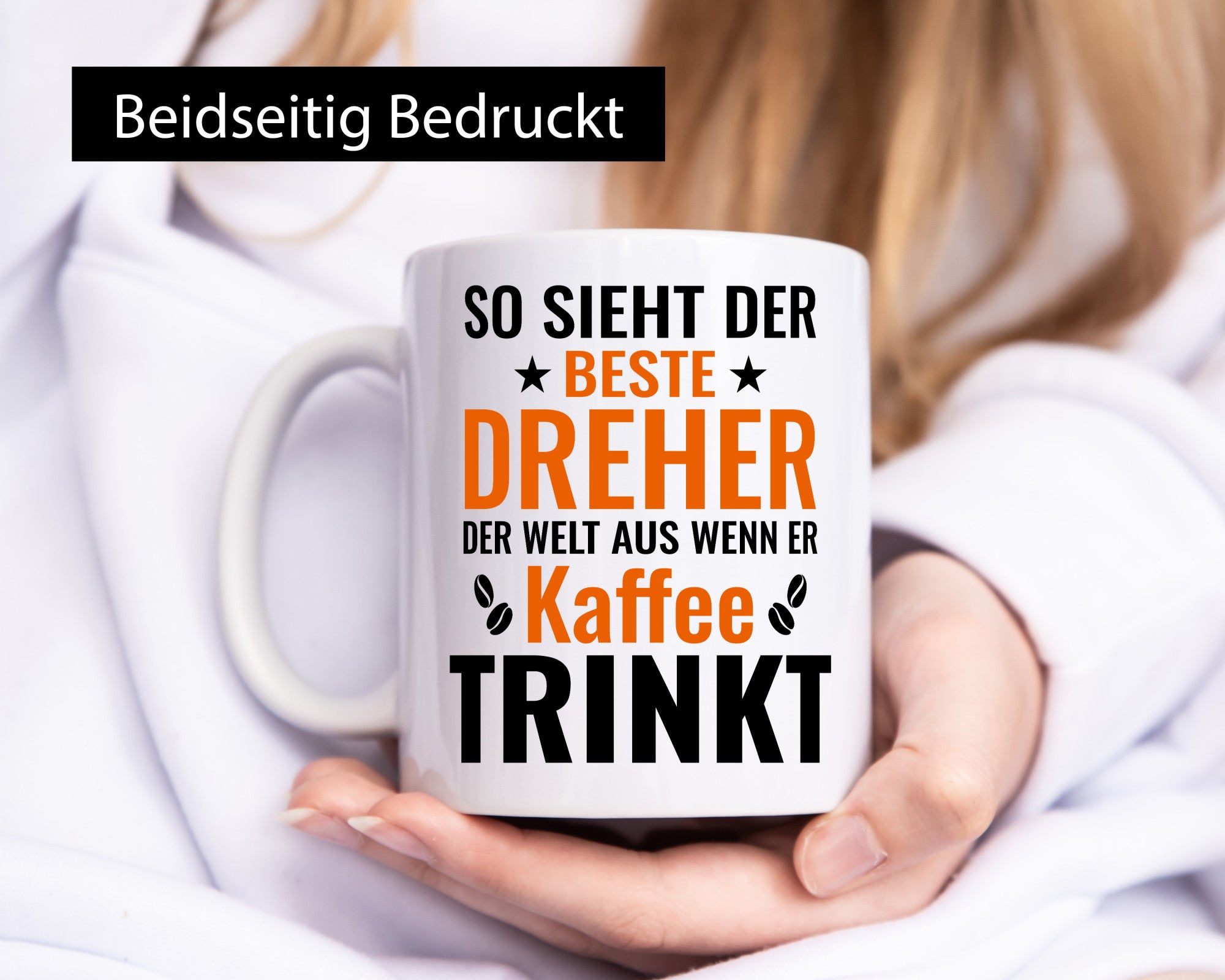 Kaffee trinkt: Dreher | Fräser Geschenkidee Humor Tasse