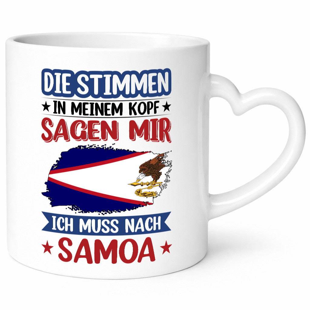 Samoa | Urlaub Stimmen in meinem Kopf Traumland lustiger Spruch Geschenk Humor