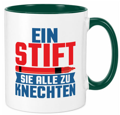 Knechten | Lehrerin Lehrer Unterricht Kollege v2 lustiger Spruch Geschenk Tasse